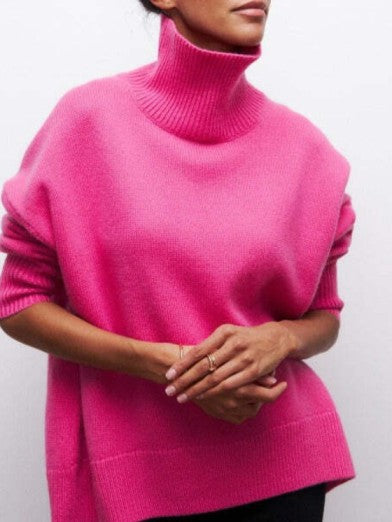 Women's Winter Turtleneck Sweater - Elegance and Comfort