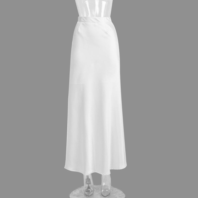 Professional Satin Fishtail Evening Skirt