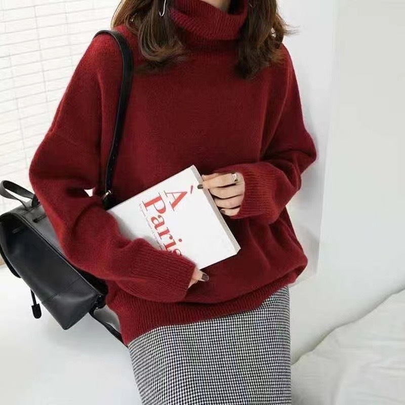 Stylishly Cashmere High Neck Sweater