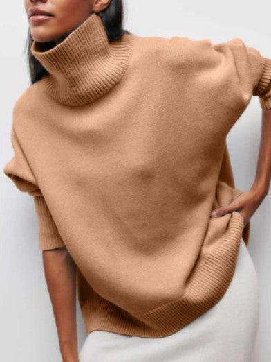 Women's Winter Turtleneck Sweater - Elegance and Comfort