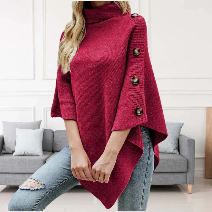 Stylishly Casual Solid Color Knit Sweater
