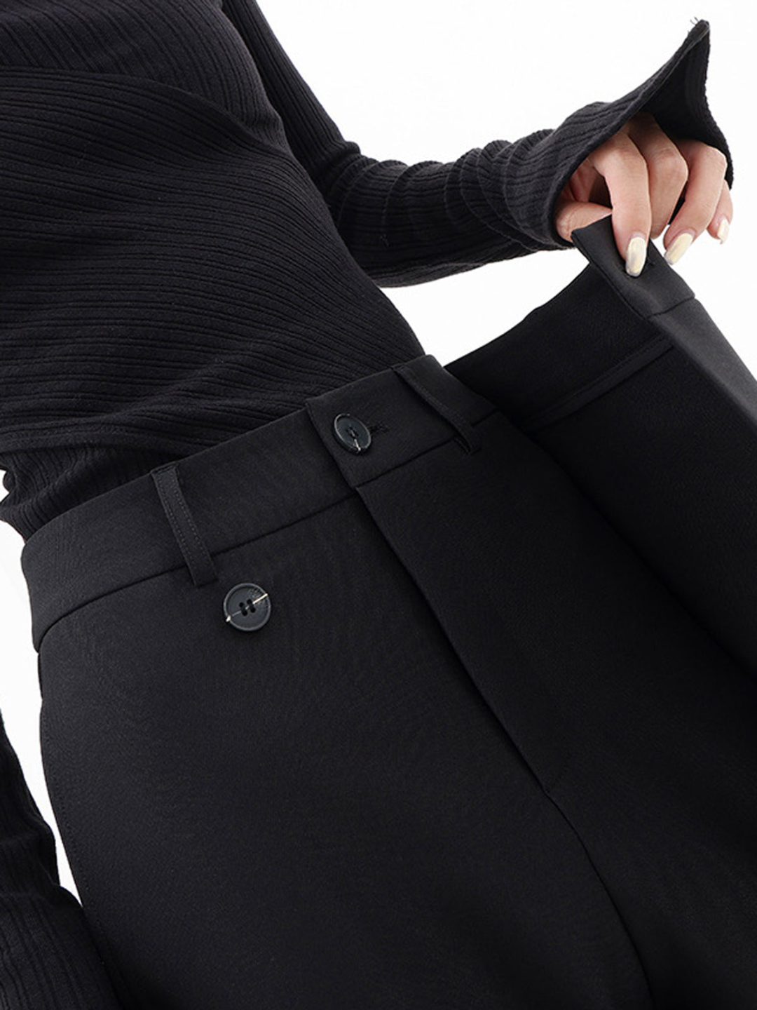 Asymmetrical baggy pants