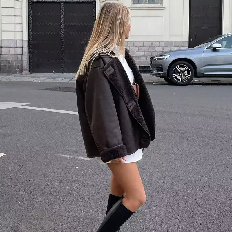 LEYNA - Chic Lined Jacket Fall/Winter