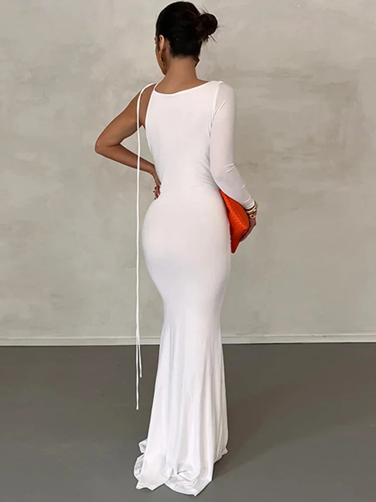 Off the shoulder mermaid evening dress