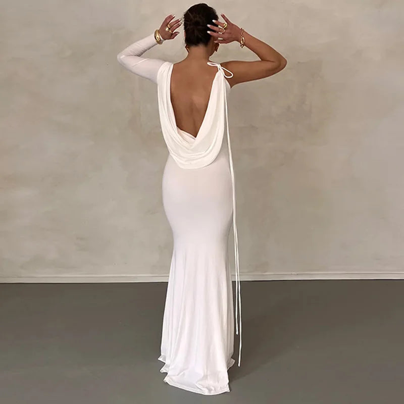 Off the shoulder mermaid evening dress