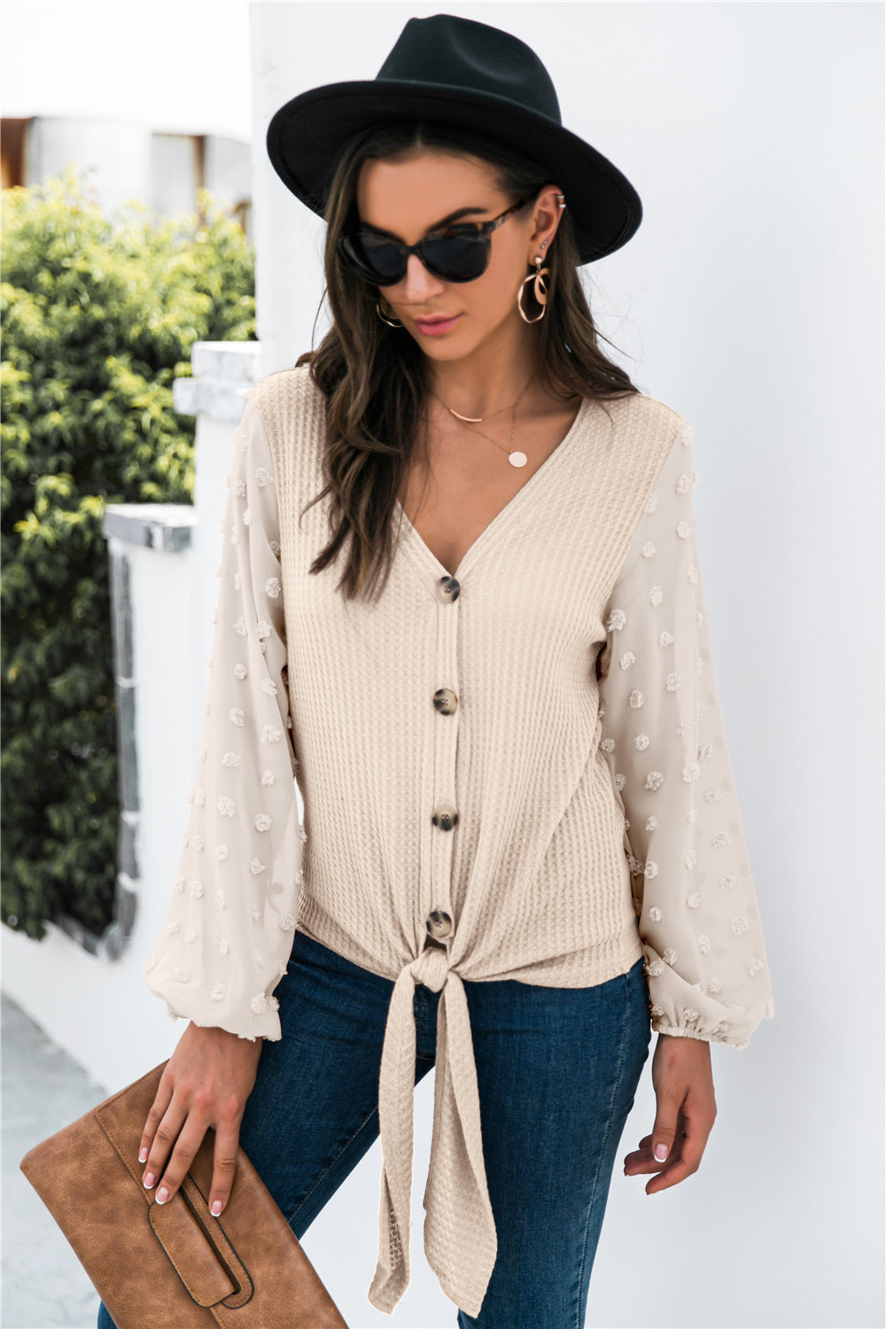 Stylishly Knitted Sweater Distinguished Outings
