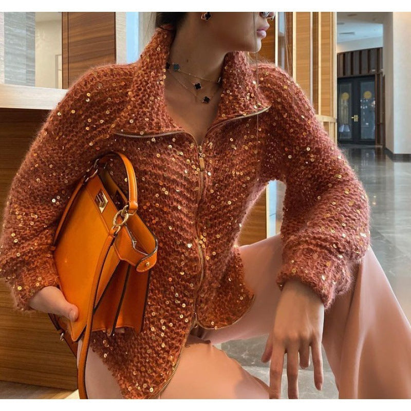 GLORIA | Refined Shiny Style Cardigan