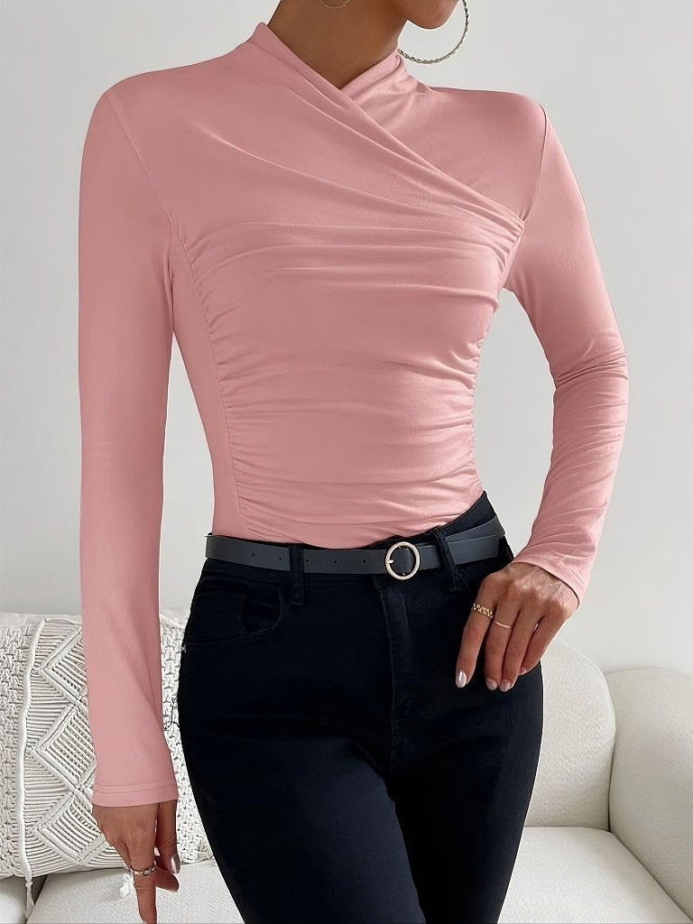 Stylishly Slim Fit Crossover Sweater