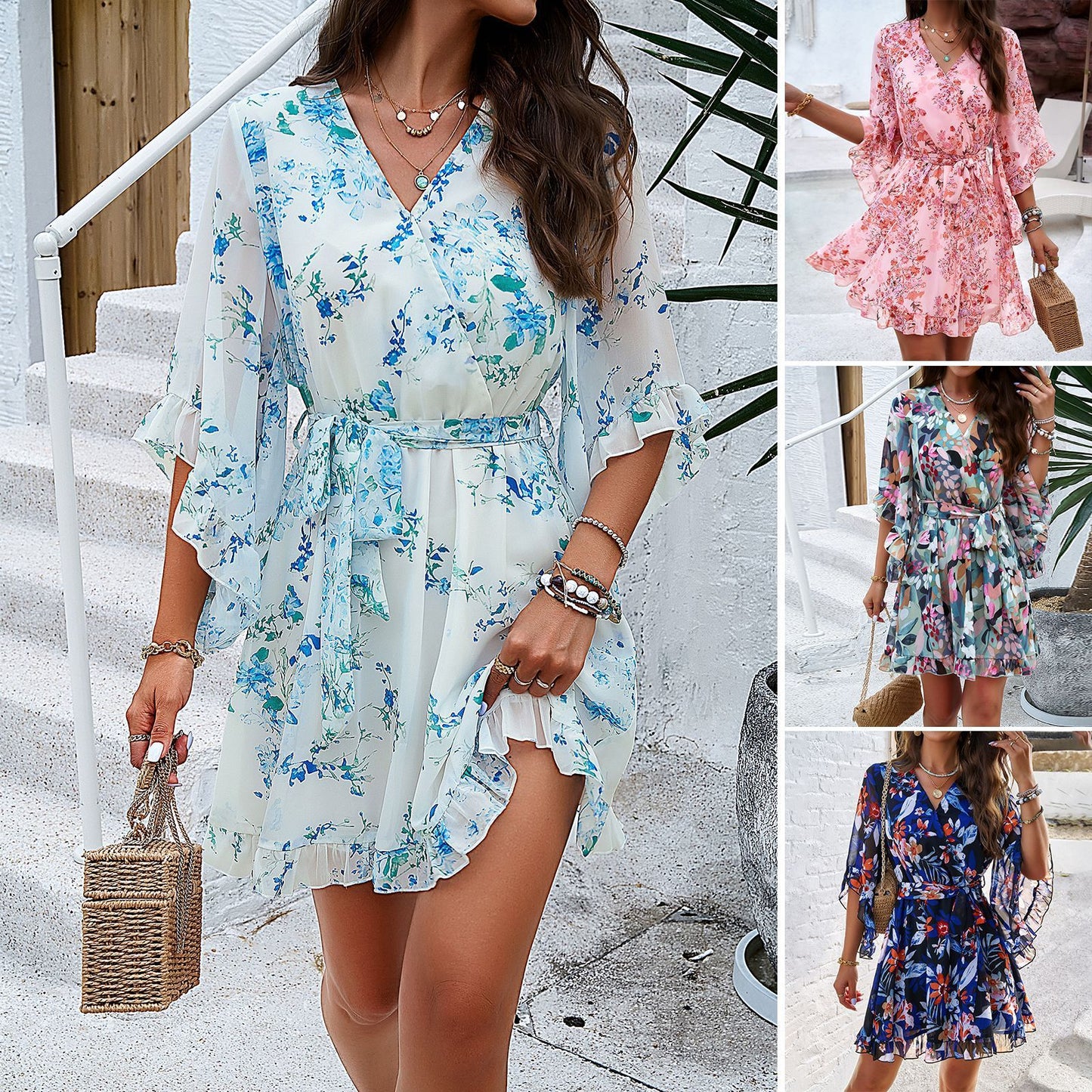 Stylishly Floral Outings Floral Dress