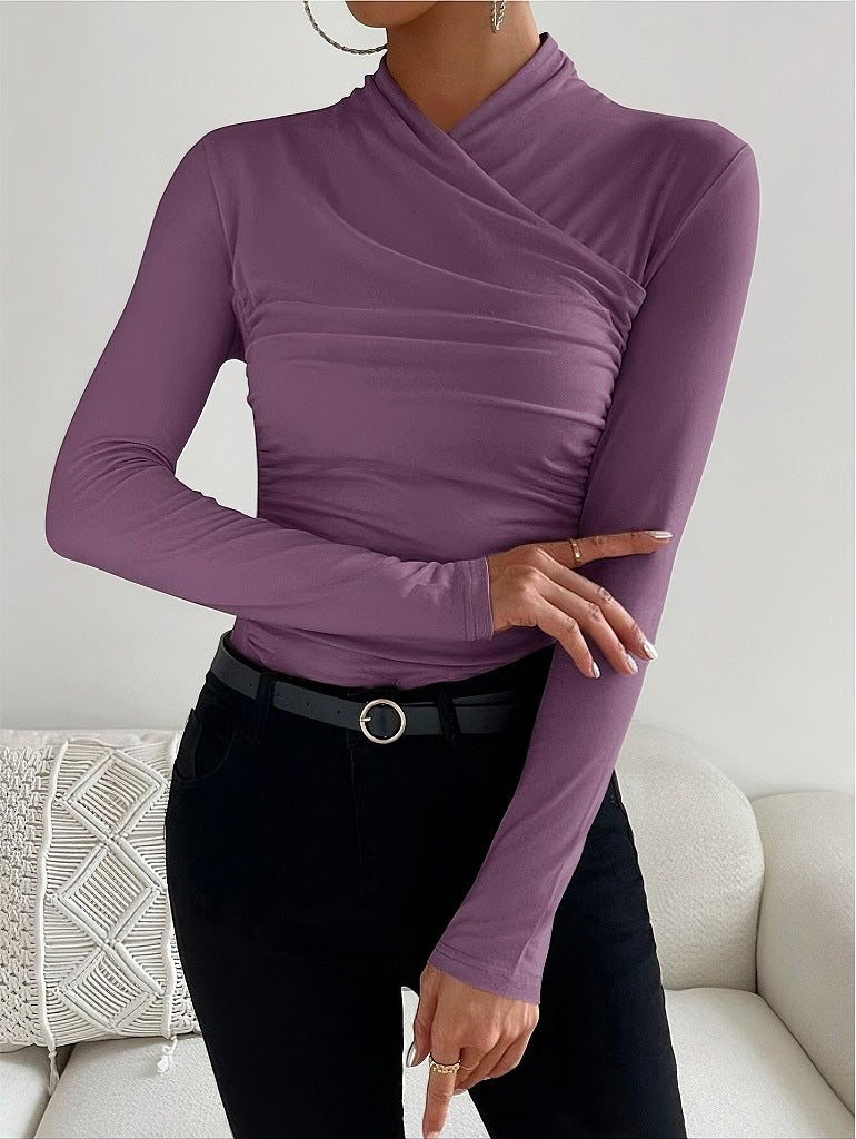 Stylishly Slim Fit Crossover Sweater