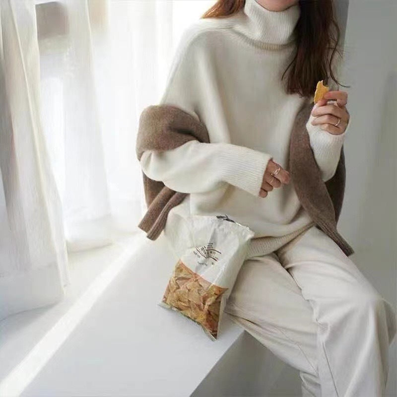 Stylishly Cashmere High Neck Sweater
