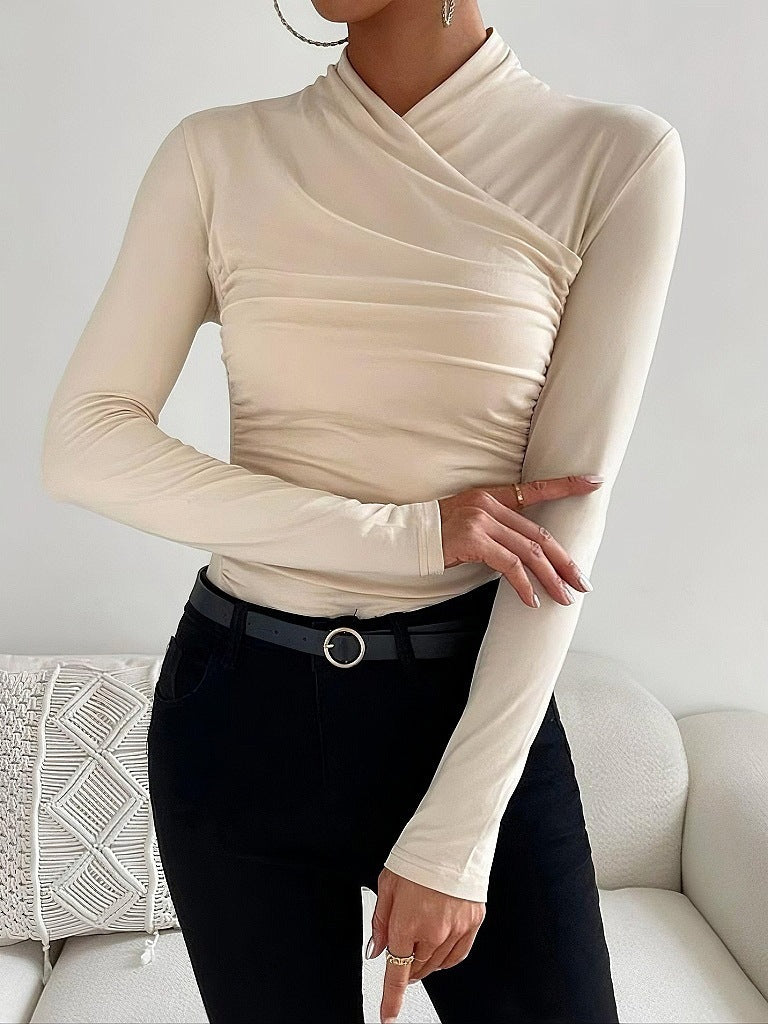 Stylishly Slim Fit Crossover Sweater