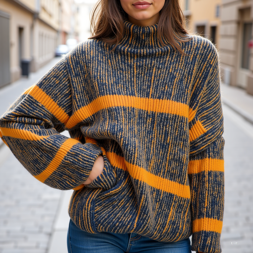 Kali Turtleneck Knit & Cashmere Sweater