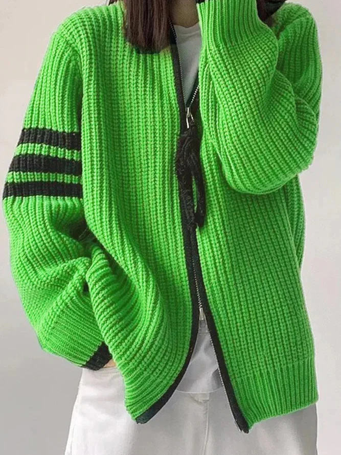 Bright Mock Neck Sweater