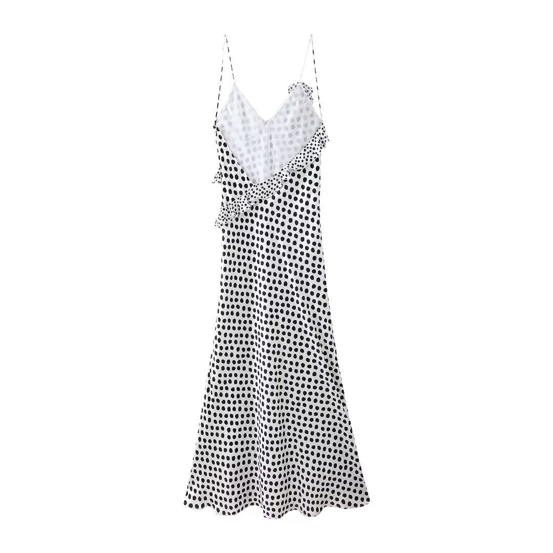 Polka Dot Elegance Layered Dress