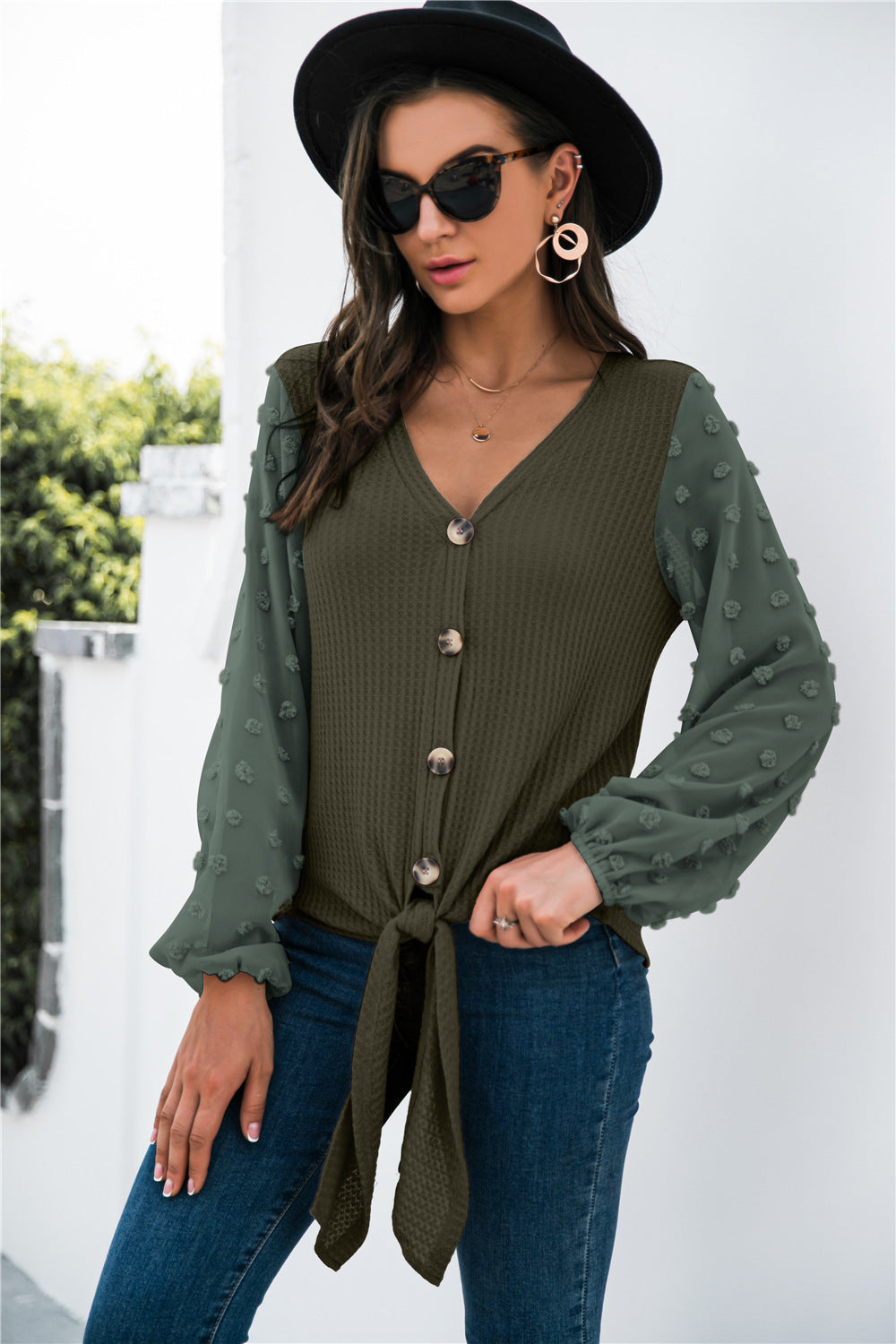 Stylishly Knitted Sweater Distinguished Outings