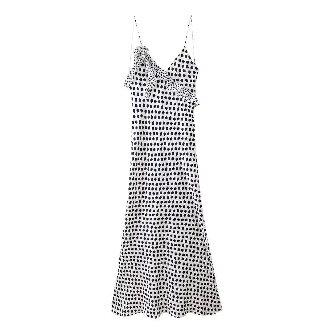 Polka Dot Elegance Layered Dress