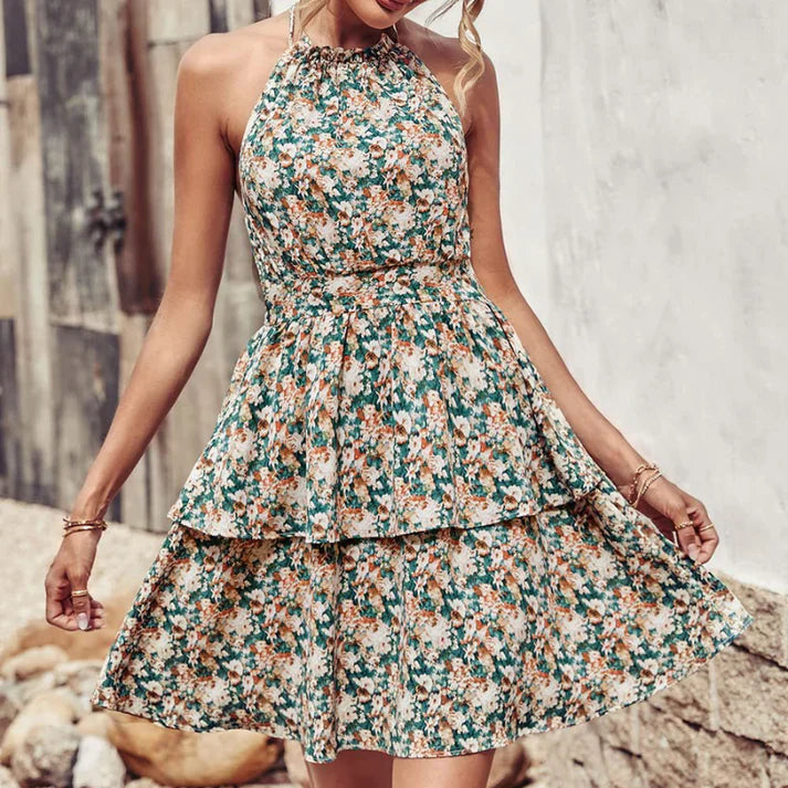 Backless Dress Stylishly Bohemian Outings