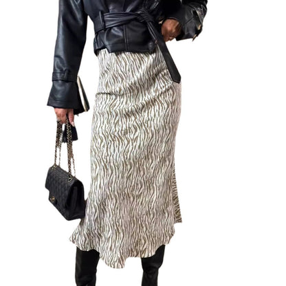 Leopard Print High Waist Fashion Skirt