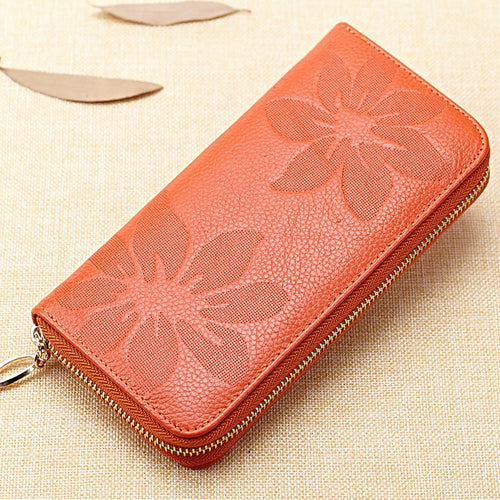 Floral Embossed Wallet