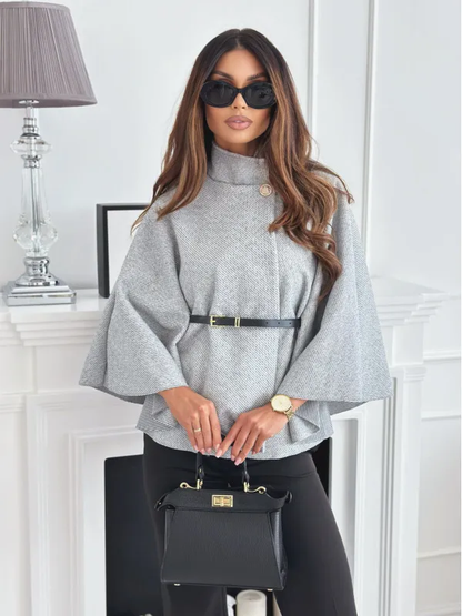 Mila Belted Poncho | Modernity - Charm