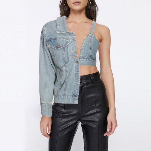 Asymmetrisches, reißfestes Jeanstop