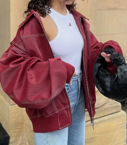 American Jacke with Reißverschluss