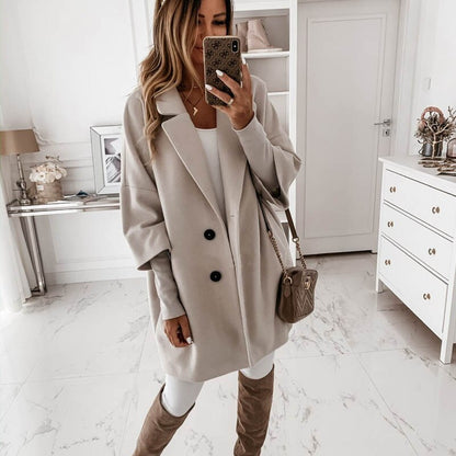 ELENA | Elegant and Vintage Long Wool Coat