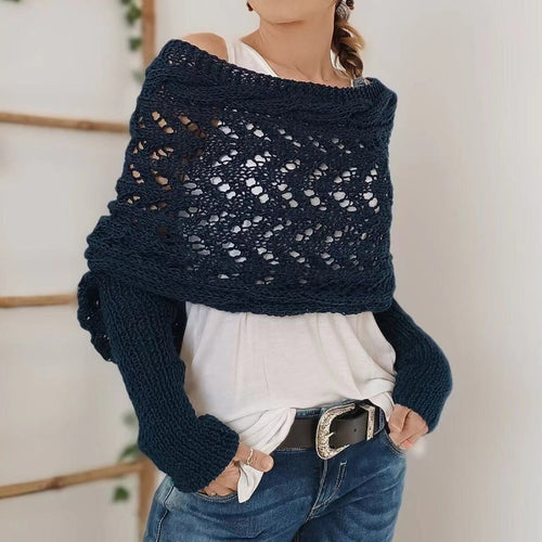 Stylishly scarf with sleeves