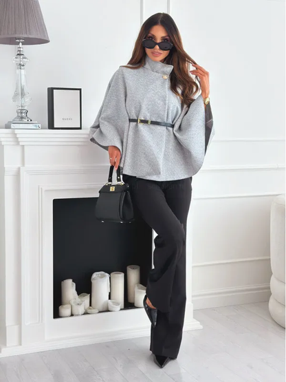 Mila Belted Poncho | Modernity - Charm