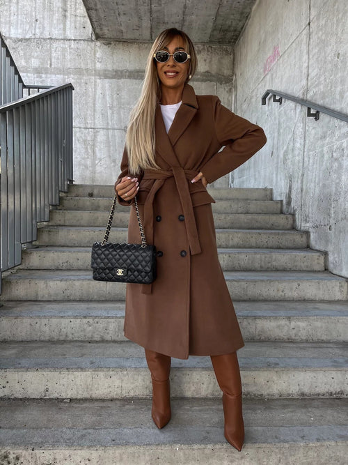 ÉLONIE | Manteau Long Élégance Hivernale