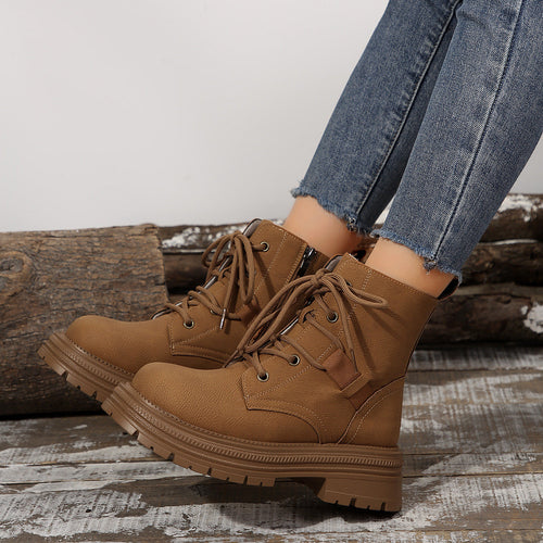 SAPHIRA | Slim Lace-Up Ankle Boots