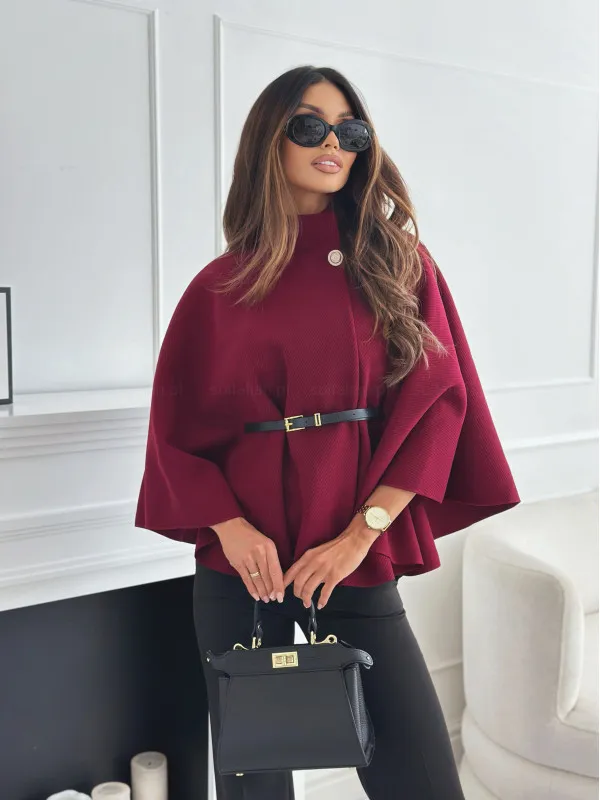 Mila Belted Poncho | Modernity - Charm
