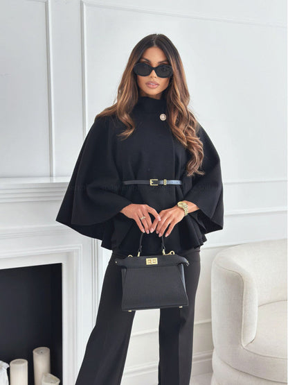 Mila Belted Poncho | Modernity - Charm