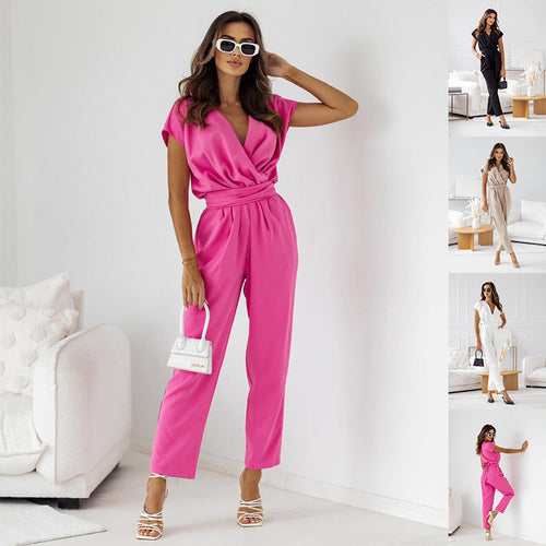 Women's Lace-up Jumpsuit
