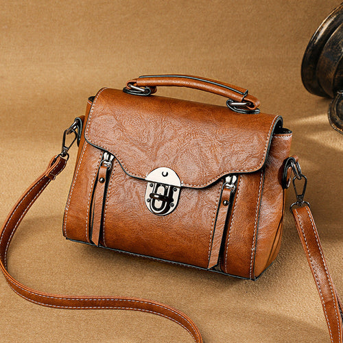 Layar - square leather handbag