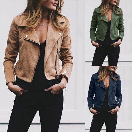 Flora®|Short zipped jacket with chic collar