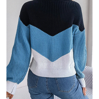 Women's V-Neck Knitted Sweater