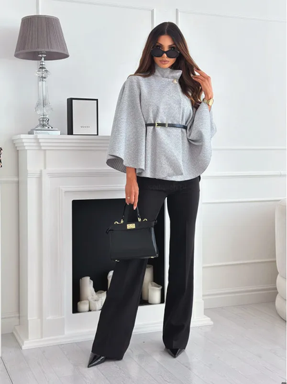 Mila Belted Poncho | Modernity - Charm