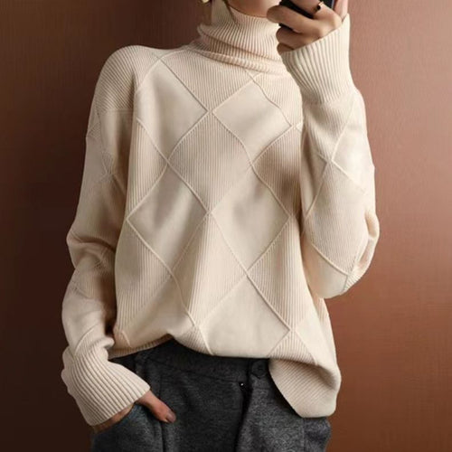 Sweater with warm collar | Romane