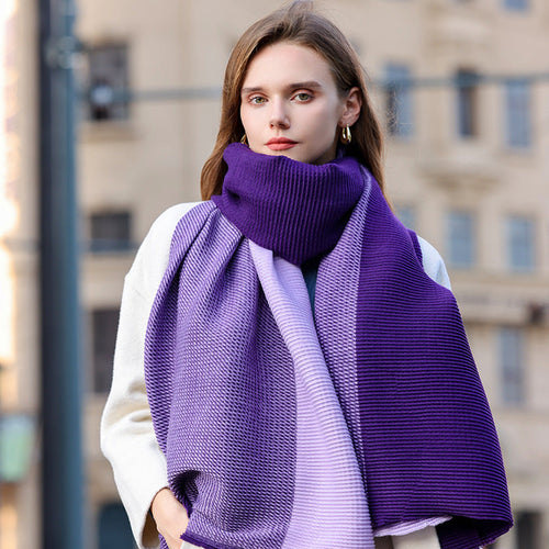 Gradient Color Scarf for Winter | Rachel