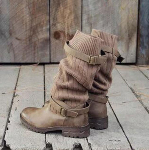 Orthopedic leather boots - flexible and elegant | Elina