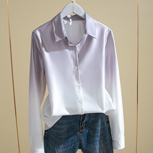 Professional Gradient Blouse - Contemporary Artistic Style