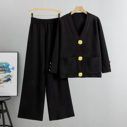 ModenGlanz -Knitted Cardigan Suit