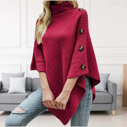 Stylishly Casual Solid Color Knit Sweater