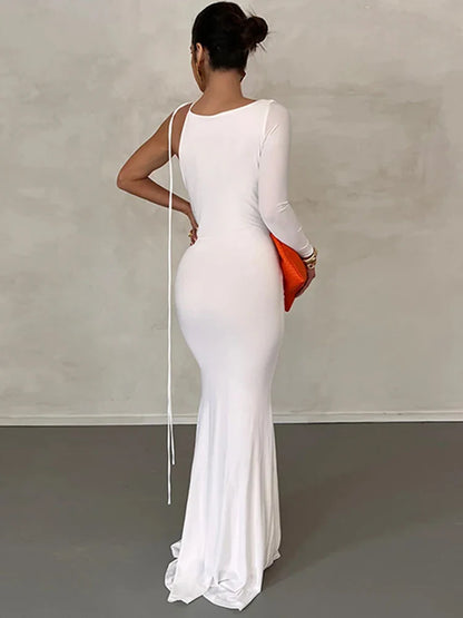 Off the shoulder mermaid evening dress