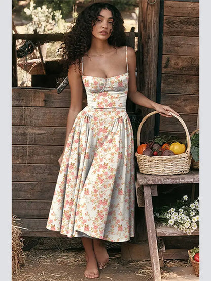 Pleated Strapless Evening Dress - Summer Elegance and Comfort