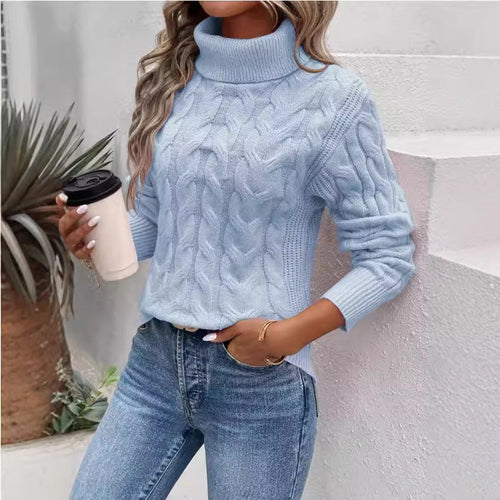 Turtleneck Twist Pullover - Everyday Elegance and Comfort