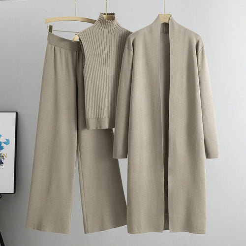 Stylishly Knit 3 Piece Set for Women