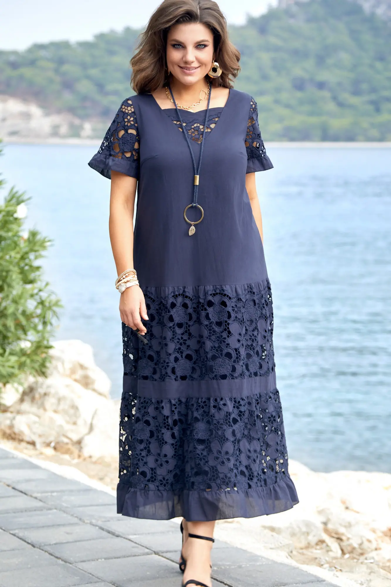 Elegant &amp; Timeless 70s Couture Pleated Dress 